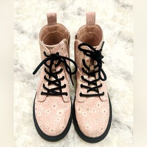 Stylish Girls’ Pink Combat Boots size 3